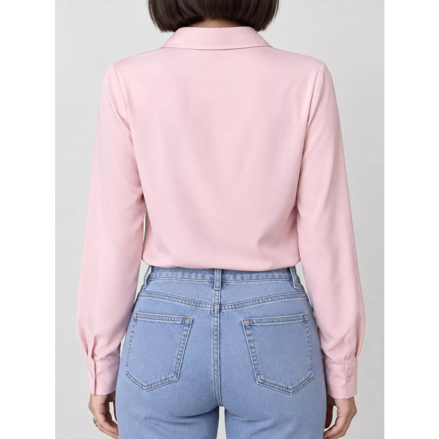 Button Up Long-Sleeve Shirt Apparel and Accessories