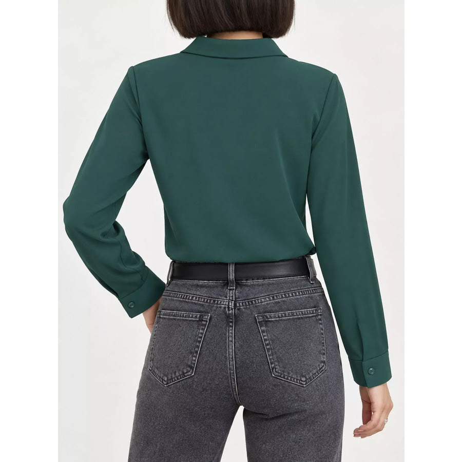 Button Up Long-Sleeve Shirt Apparel and Accessories