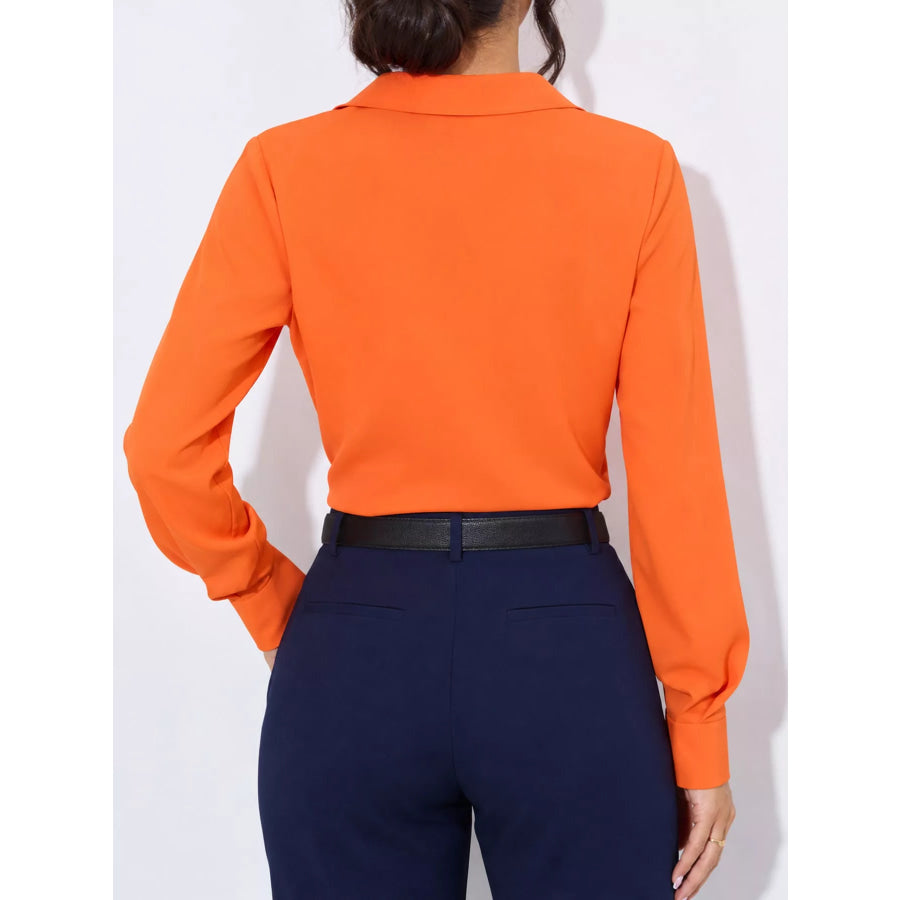Button Up Long-Sleeve Shirt Apparel and Accessories