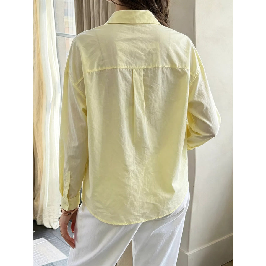 Button Up Long Sleeve Shirt Apparel and Accessories