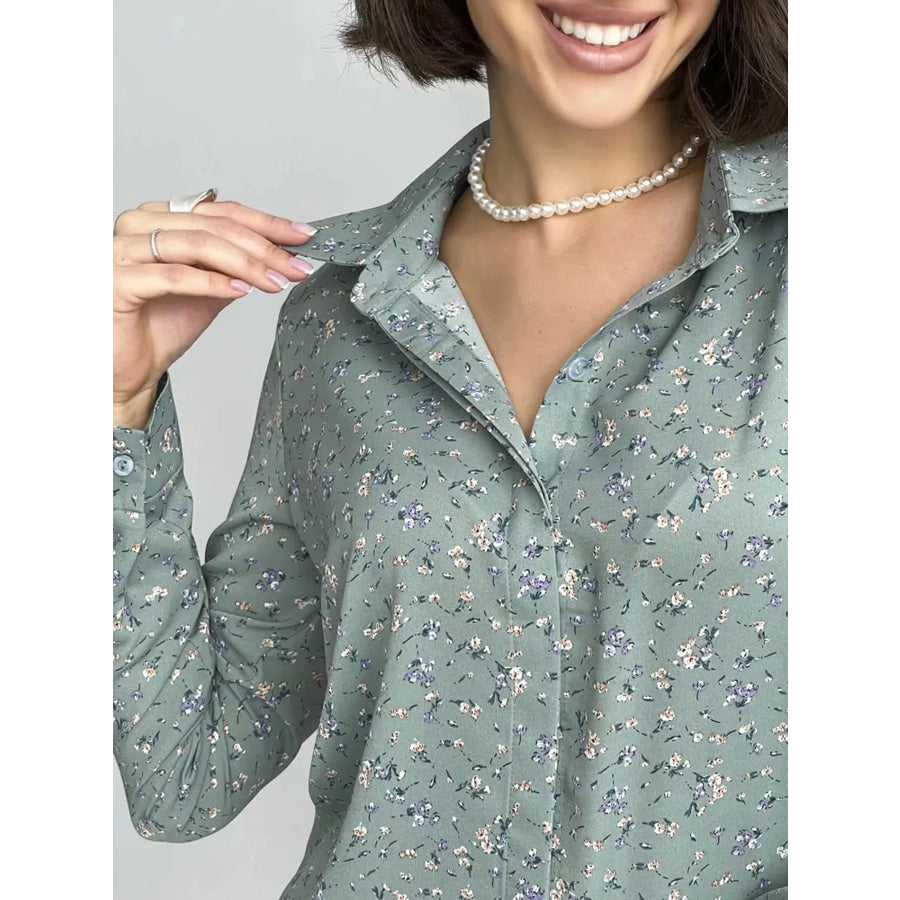 Button Up Long-Sleeve Shirt Apparel and Accessories