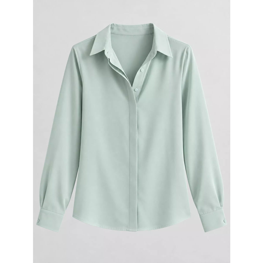 Button Up Long-Sleeve Shirt Apparel and Accessories