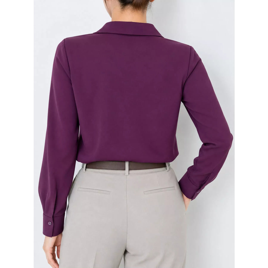 Button Up Long-Sleeve Shirt Apparel and Accessories