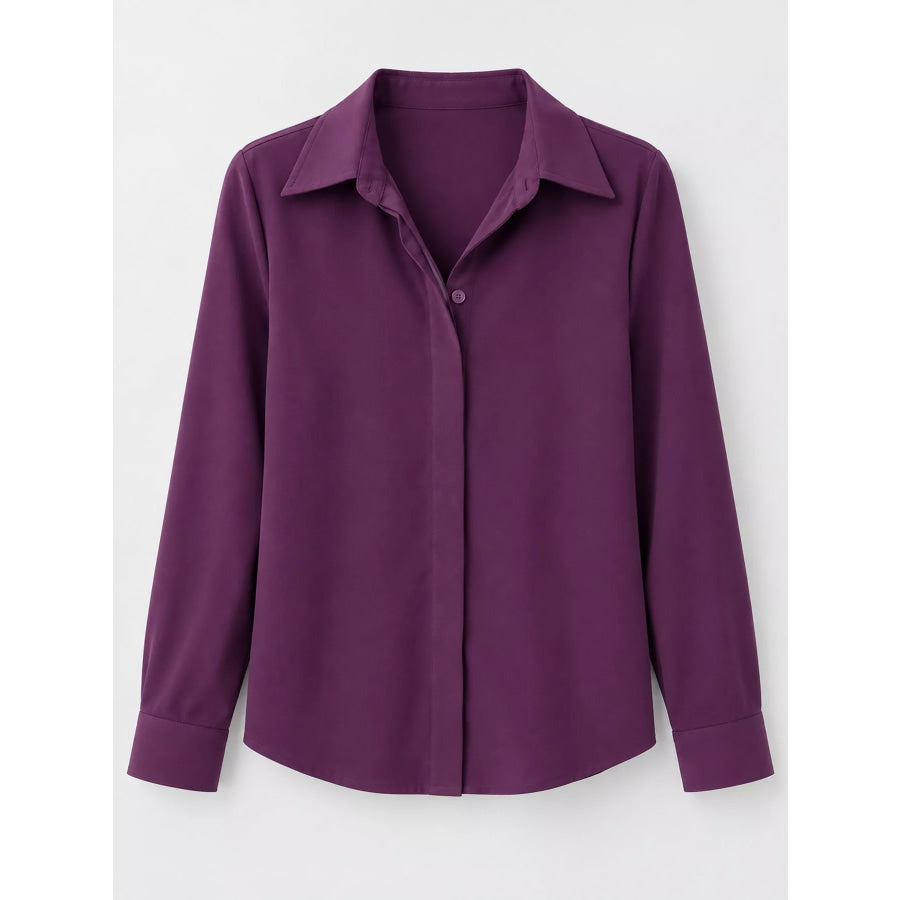 Button Up Long-Sleeve Shirt Apparel and Accessories