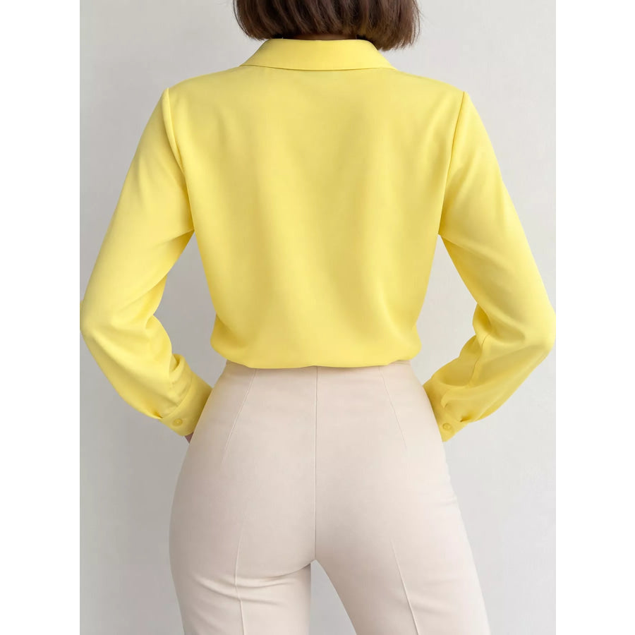 Button Up Long-Sleeve Shirt Apparel and Accessories