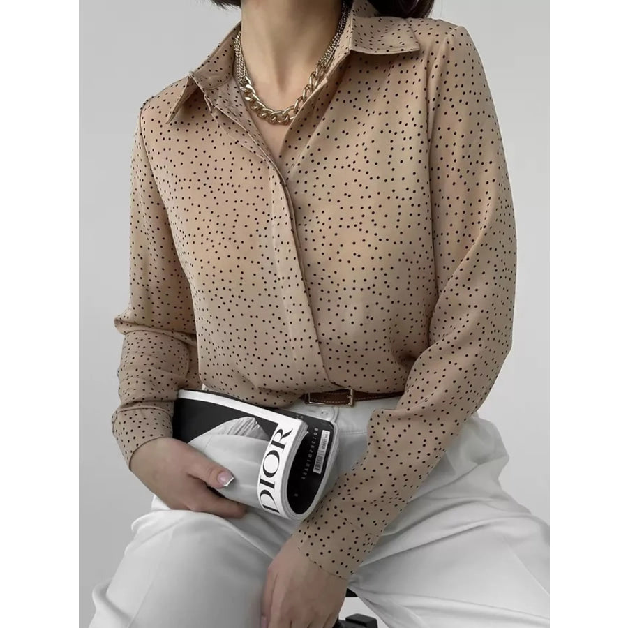 Button Up Long-Sleeve Shirt Apparel and Accessories