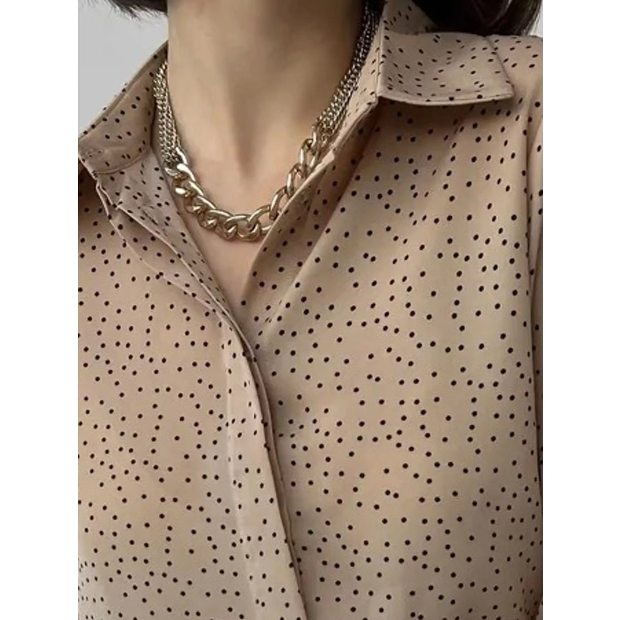 Button Up Long-Sleeve Shirt Apparel and Accessories