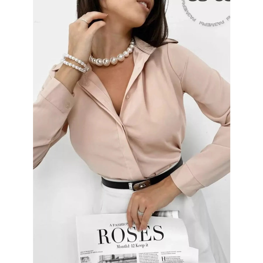 Button Up Long-Sleeve Shirt Apparel and Accessories