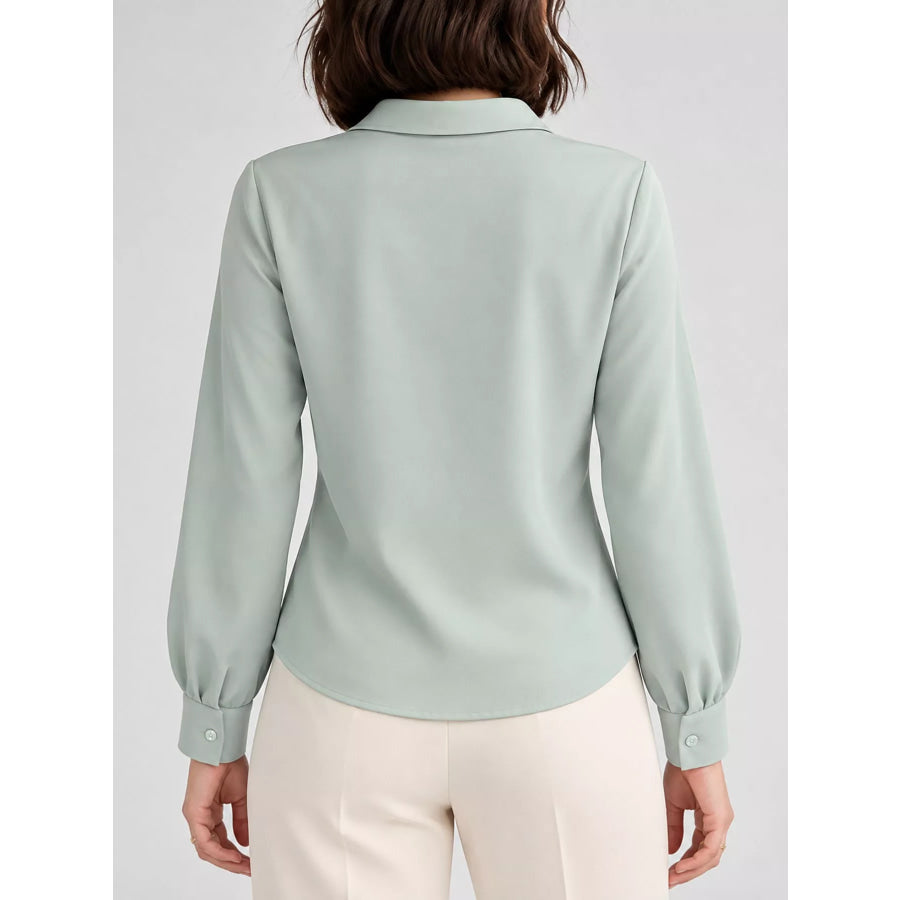 Button Up Long-Sleeve Shirt Apparel and Accessories