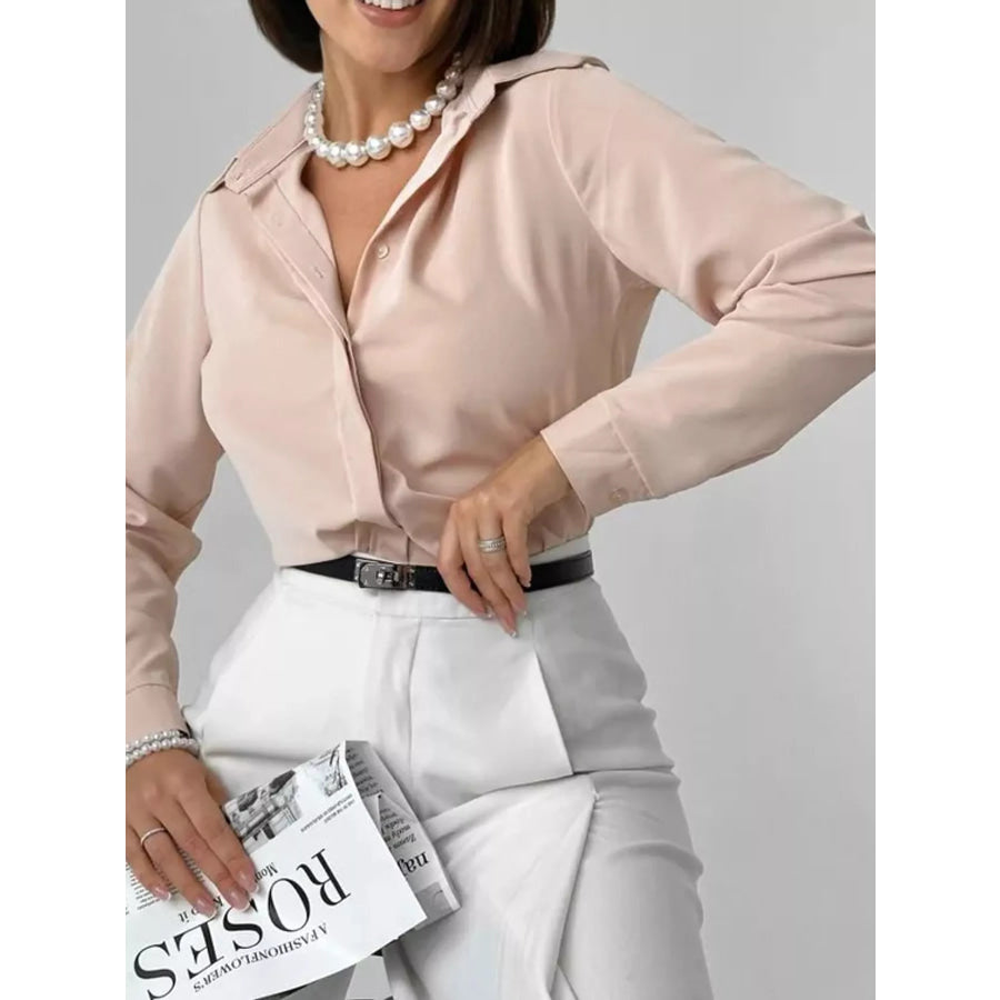 Button Up Long-Sleeve Shirt Apparel and Accessories