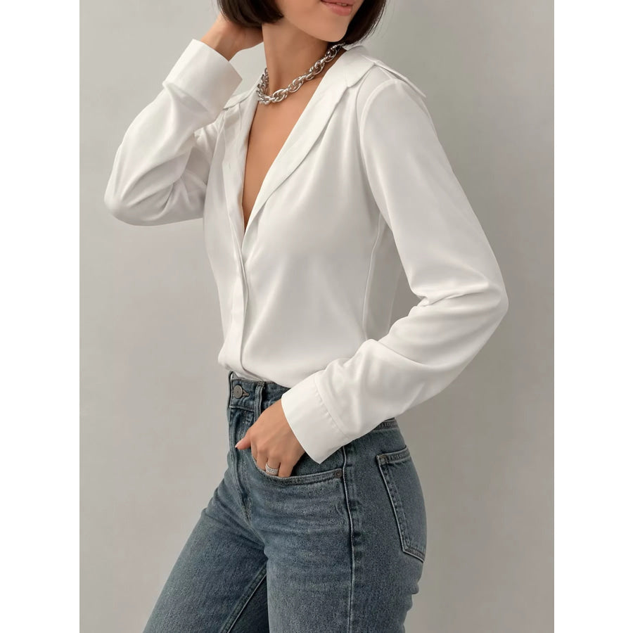 Button Up Long-Sleeve Shirt Apparel and Accessories