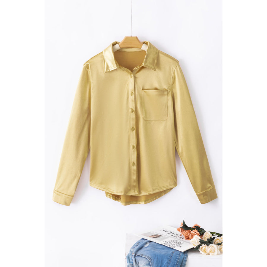 Button Up Long Sleeve Shirt Apparel and Accessories