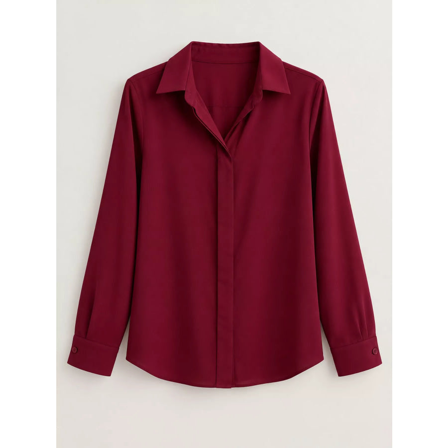 Button Up Long-Sleeve Shirt Apparel and Accessories