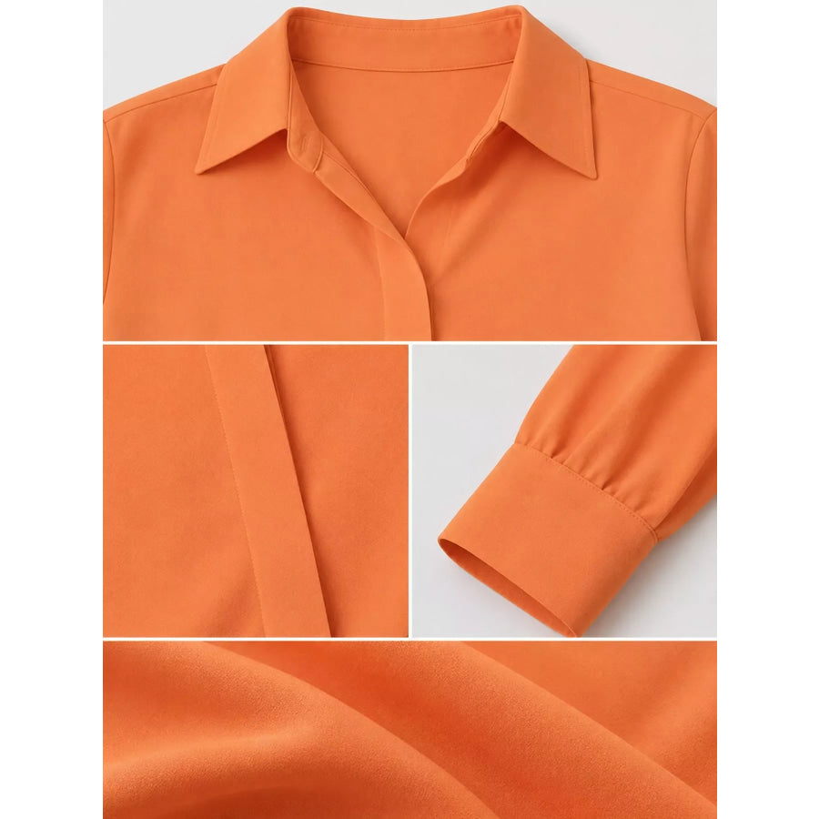 Button Up Long-Sleeve Shirt Apparel and Accessories