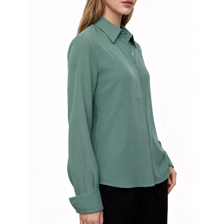 Button Up Long-Sleeve Shirt Apparel and Accessories