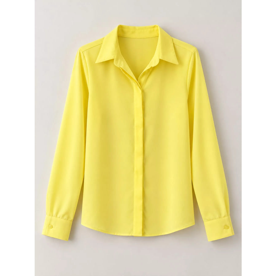 Button Up Long-Sleeve Shirt Apparel and Accessories