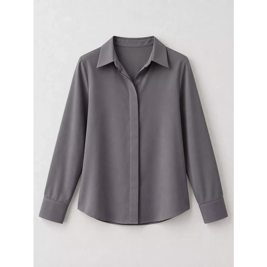 Button Up Long-Sleeve Shirt Apparel and Accessories