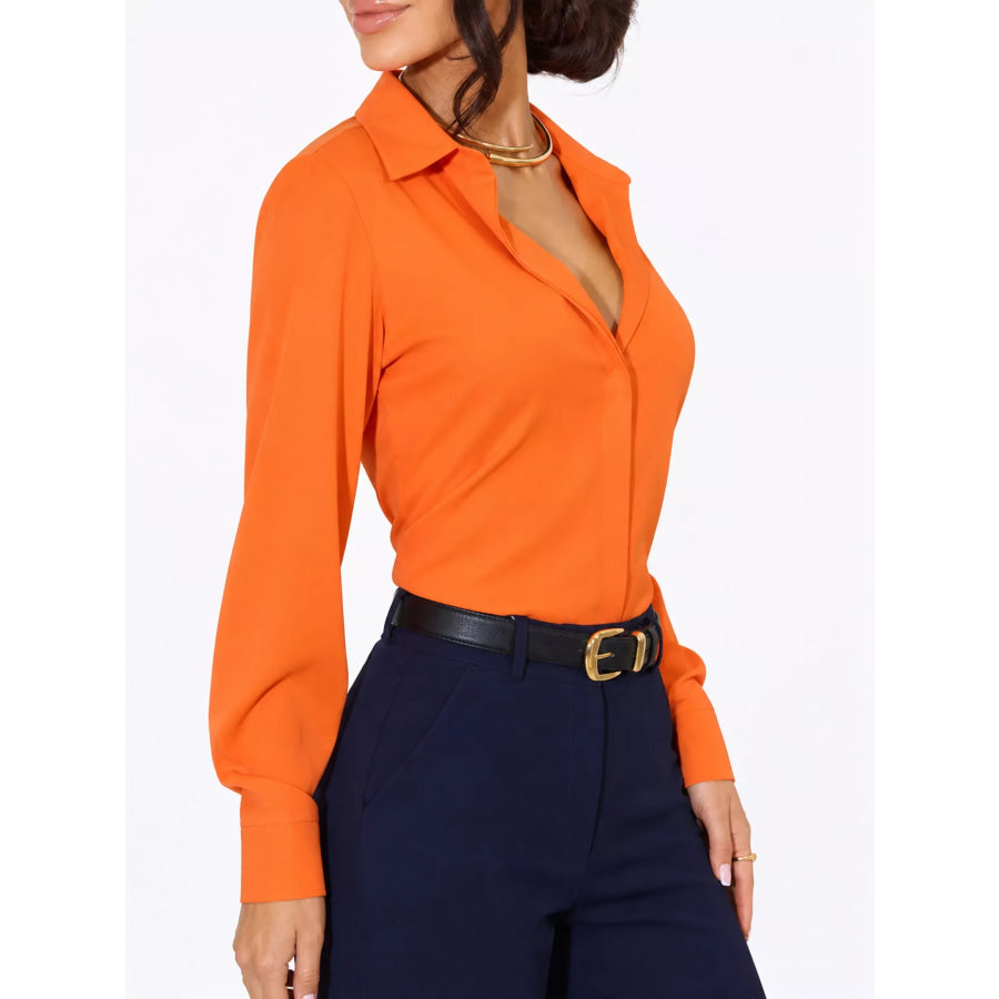 Button Up Long-Sleeve Shirt Apparel and Accessories