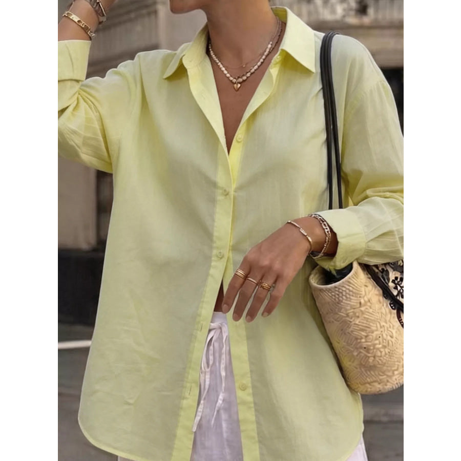 Button Up Long Sleeve Shirt Apparel and Accessories