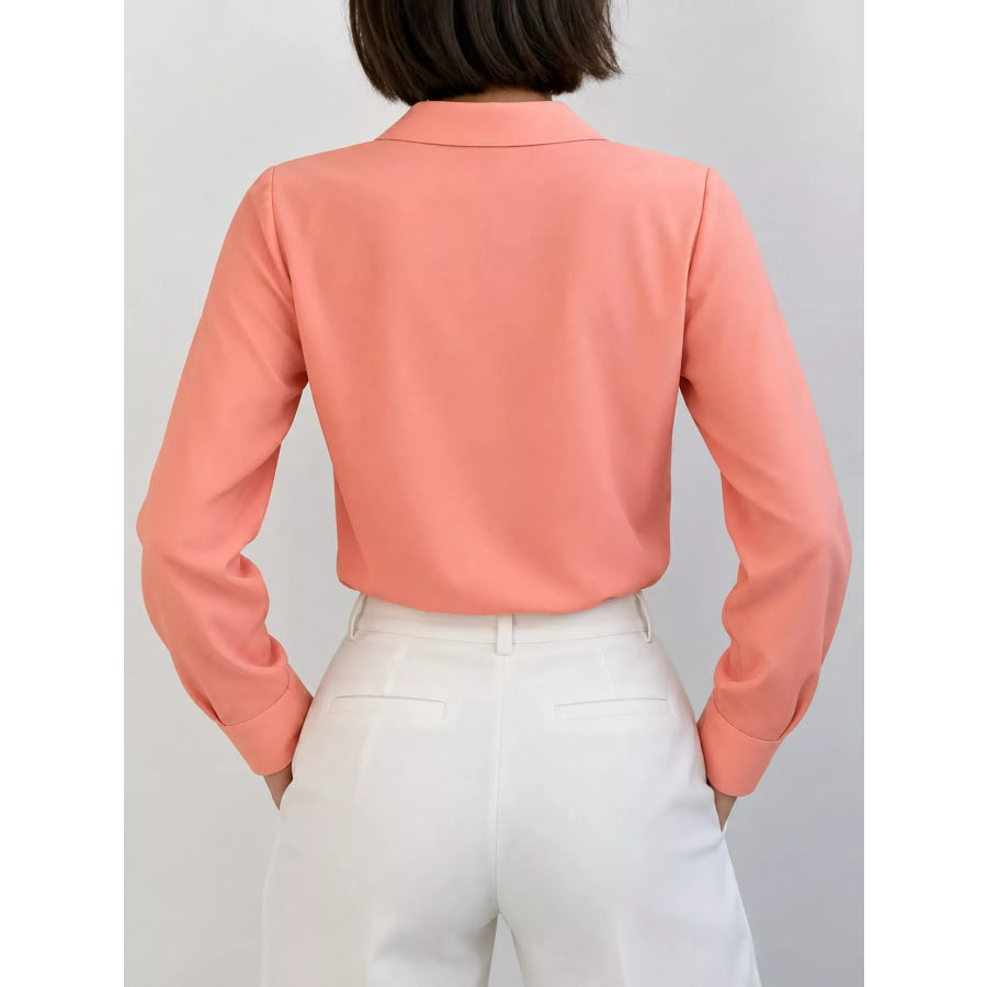 Button Up Long-Sleeve Shirt Apparel and Accessories