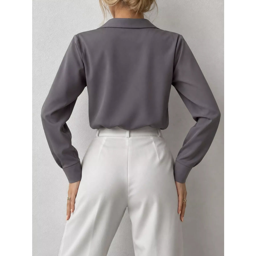 Button Up Long-Sleeve Shirt Apparel and Accessories