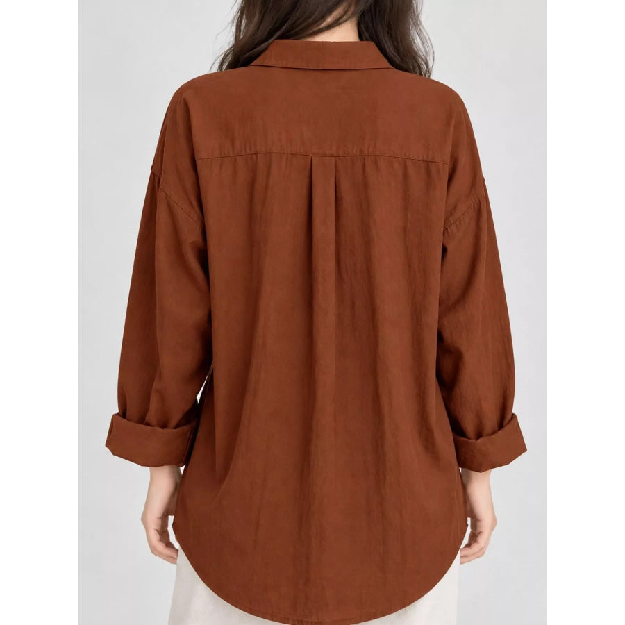 Button Up Long Sleeve Shirt Dress Apparel and Accessories
