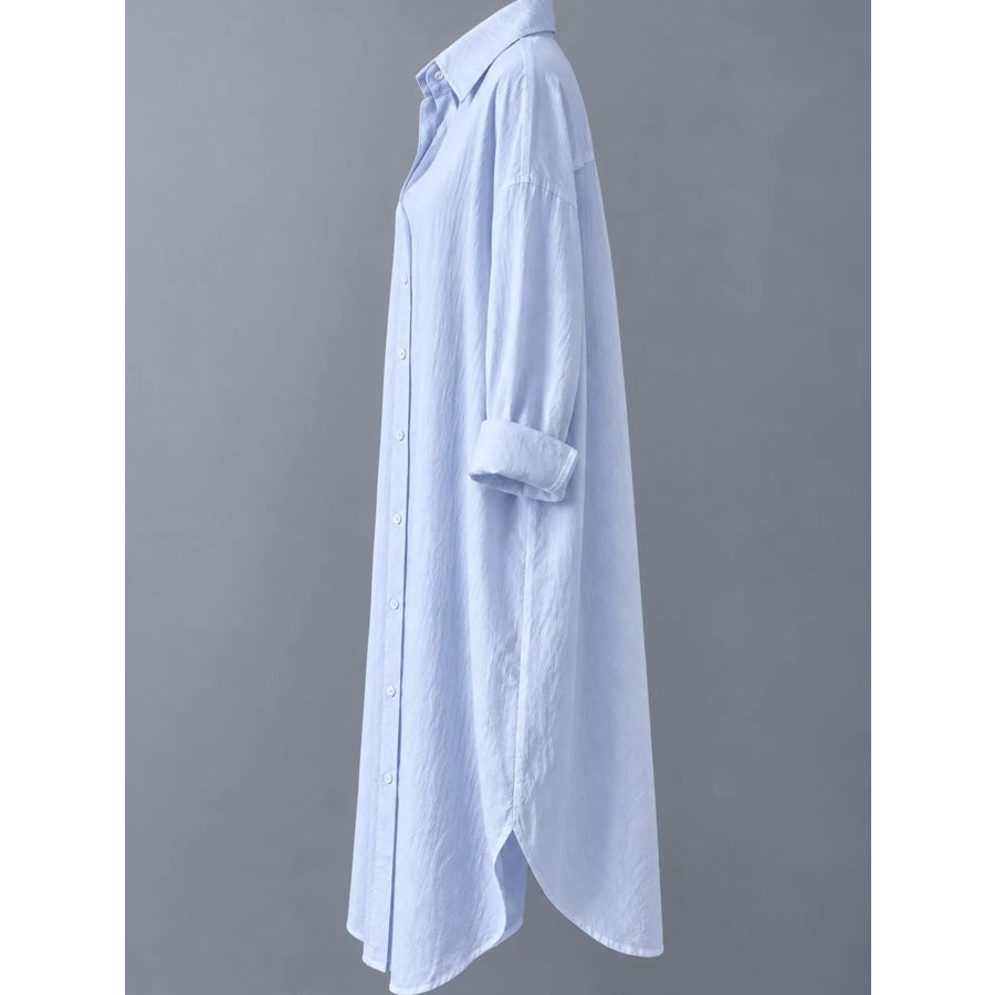 Button Up Long Sleeve Shirt Dress Apparel and Accessories