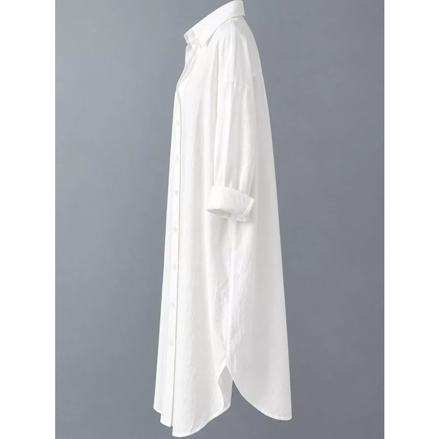 Button Up Long Sleeve Shirt Dress Apparel and Accessories