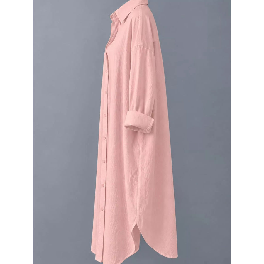 Button Up Long Sleeve Shirt Dress Apparel and Accessories