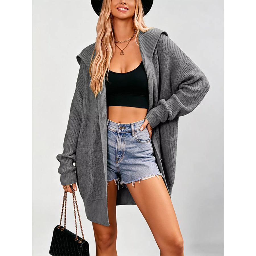 Button Up Longline Cardigan Apparel and Accessories