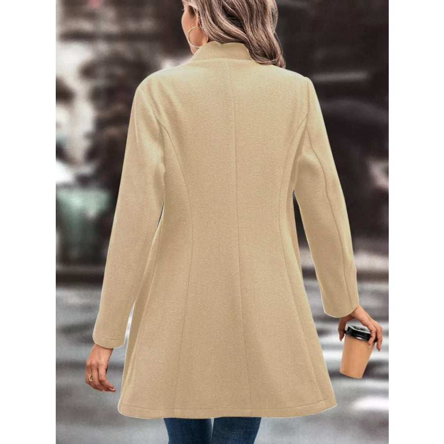 Button Up Longline Coat Apparel and Accessories