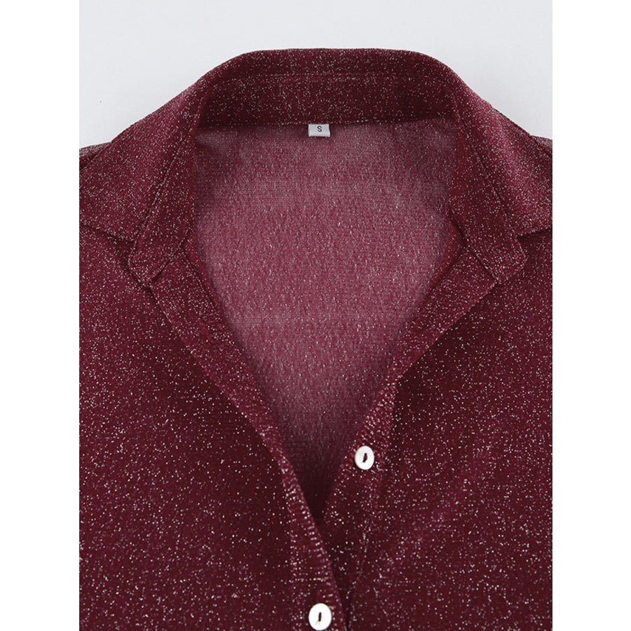 Button Up Shirt with Scarf Apparel and Accessories