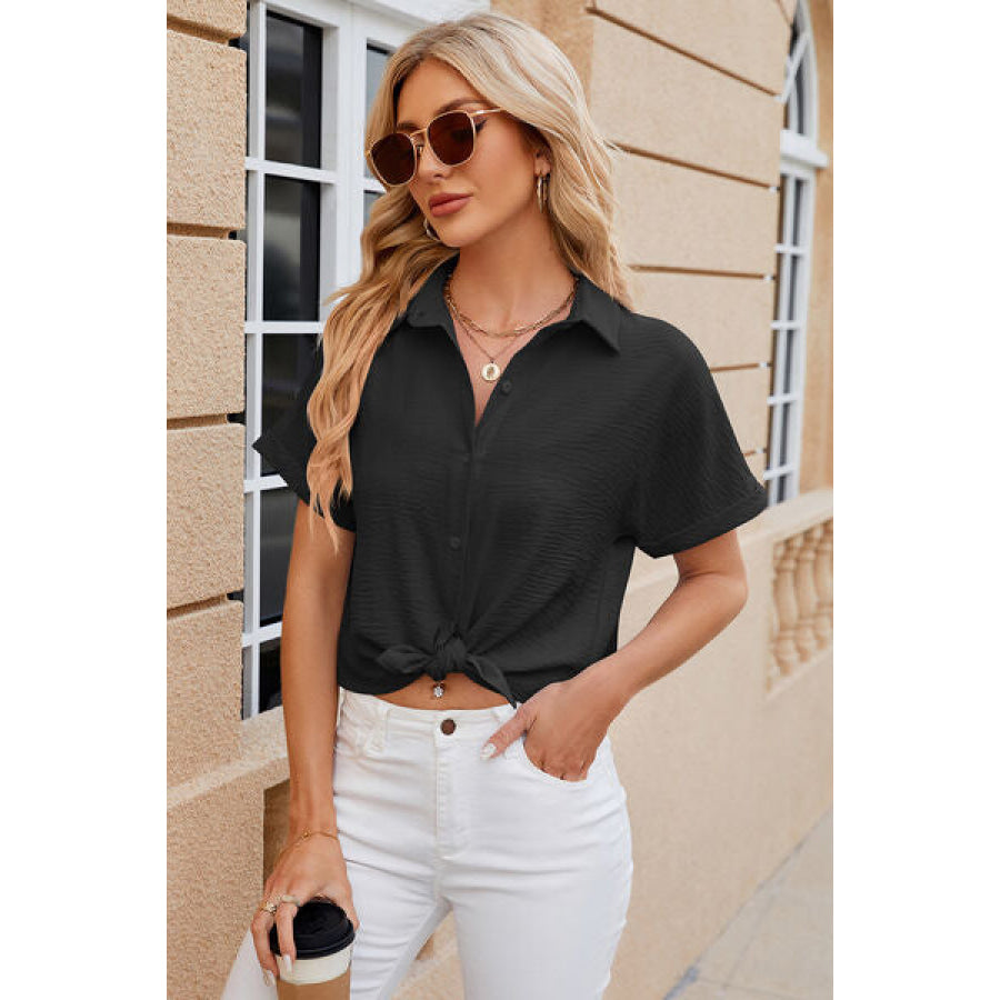 Button Up Short Sleeve Shirt Apparel and Accessories