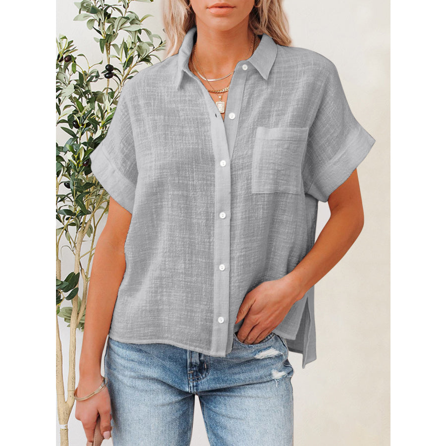 Button Up Short Sleeve Shirt Apparel and Accessories