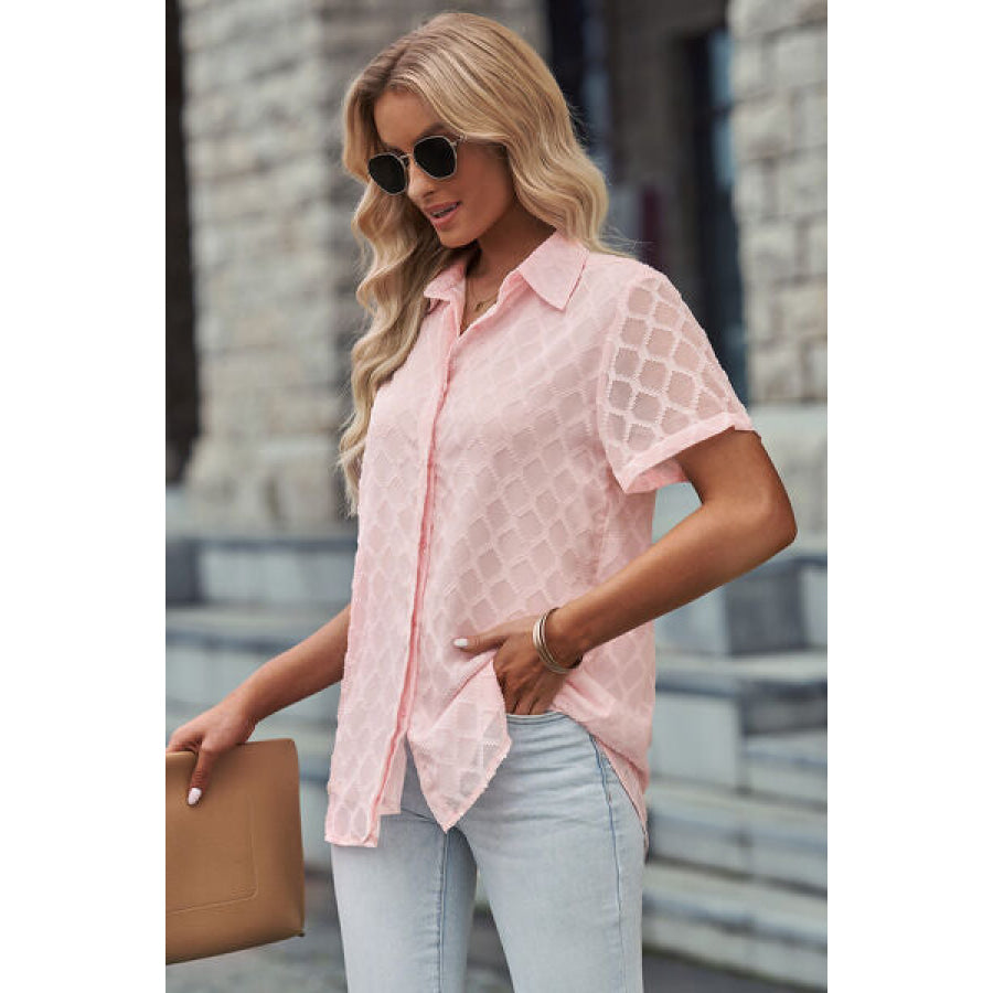 Button Up Short Sleeve Shirt Apparel and Accessories