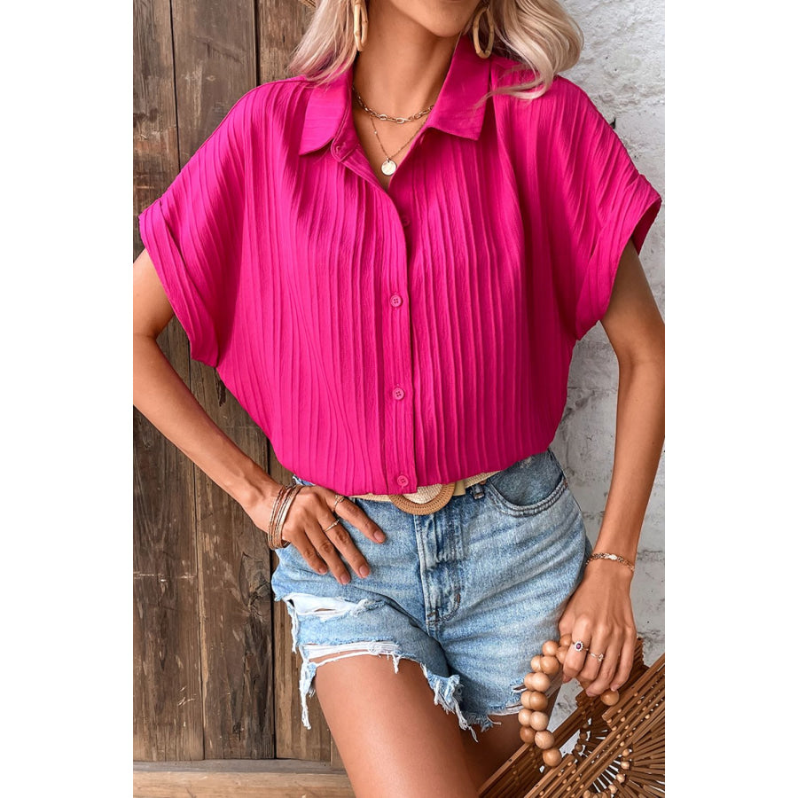 Button Up Short Sleeve Shirt Apparel and Accessories