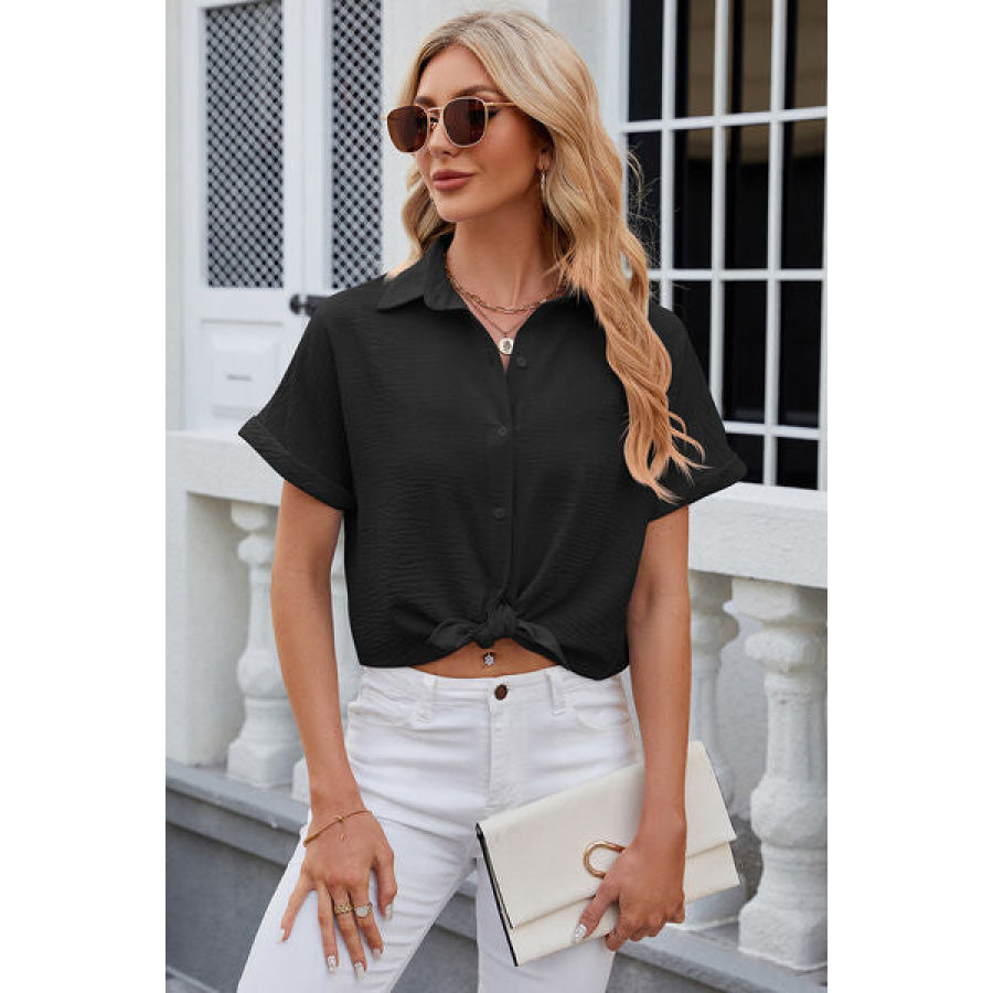 Button Up Short Sleeve Shirt Apparel and Accessories