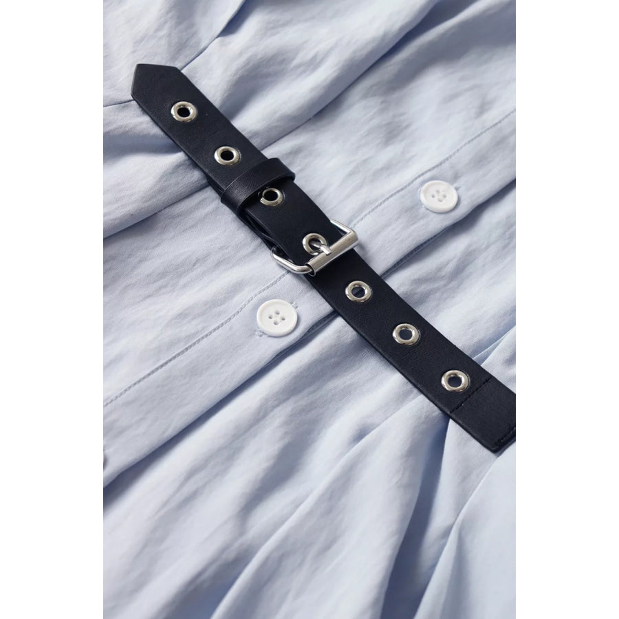 Button Up Short Sleeve Shirt Dress Apparel and Accessories