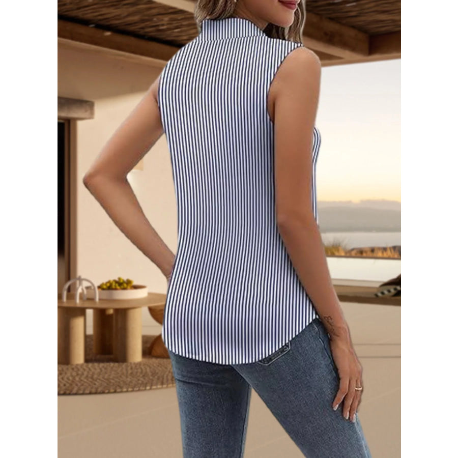 Button Up Sleeveless Shirt Apparel and Accessories
