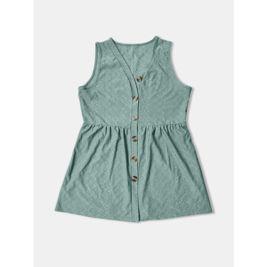 Button Up V-Neck Tank Apparel and Accessories