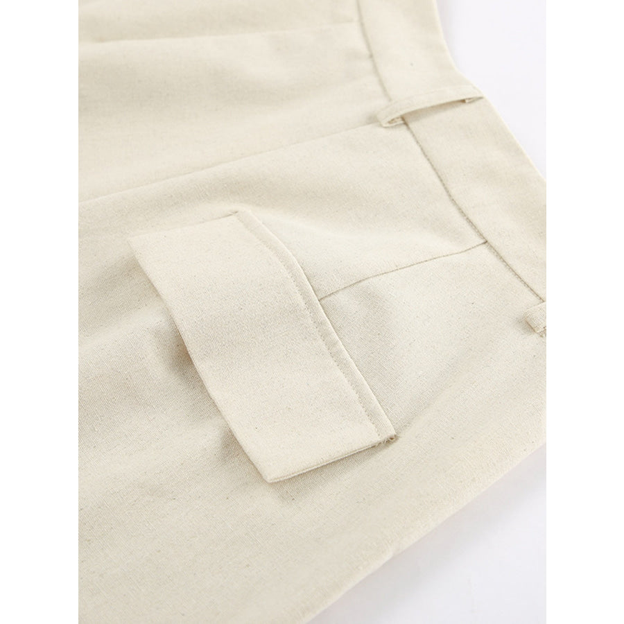 Button Up Vest and Shorts Set Apparel and Accessories