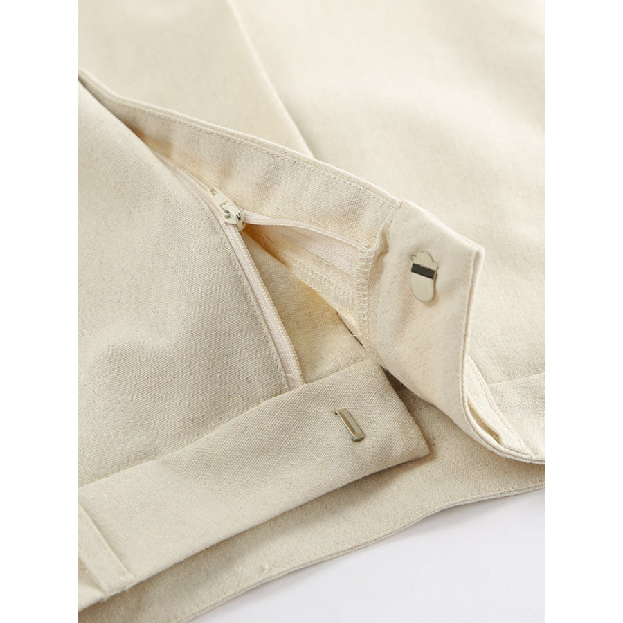 Button Up Vest and Shorts Set Apparel and Accessories