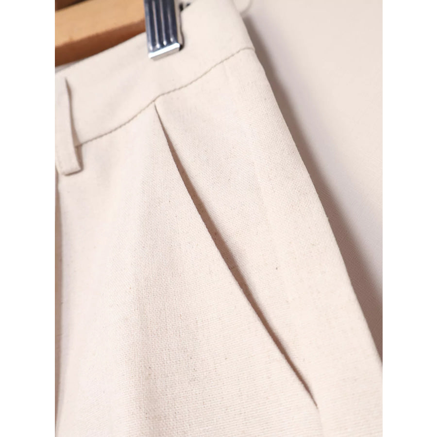 Button Up Vest and Shorts Two-Piece Set Apparel and Accessories