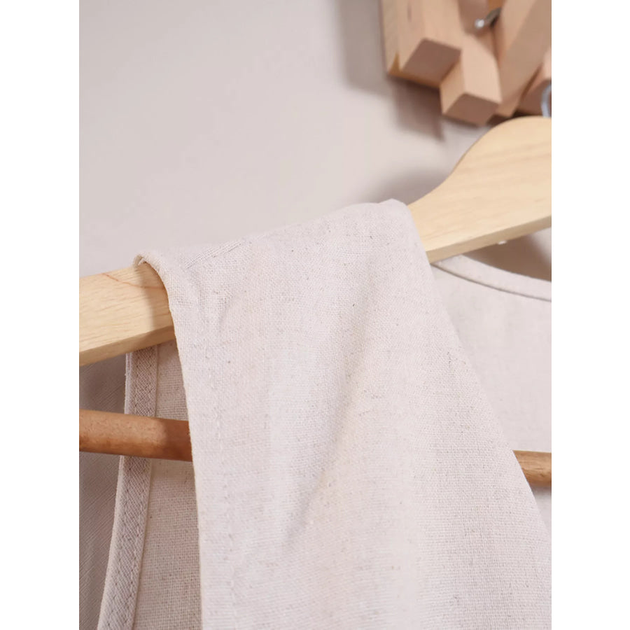 Button Up Vest and Shorts Two-Piece Set Apparel and Accessories