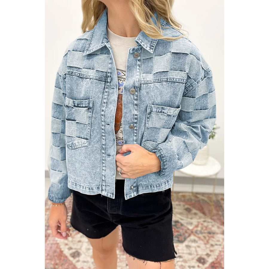 Button Up Wash Denim Jacket Apparel and Accessories