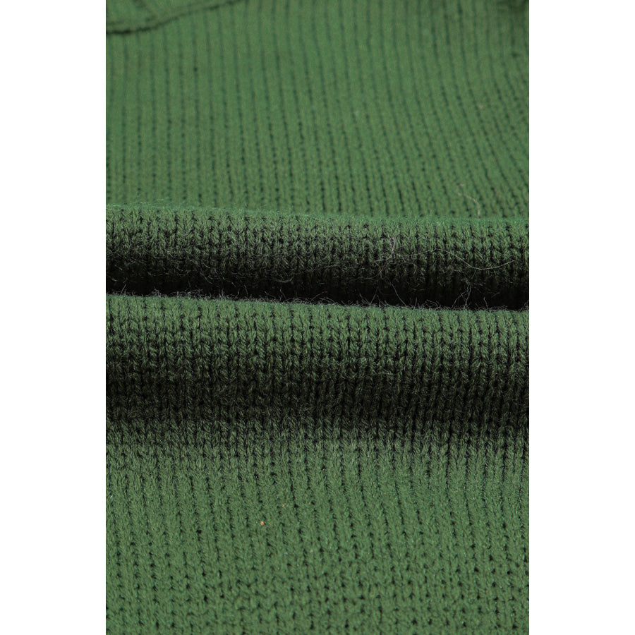 Cable-Knit Button Down V-Neck Cardigan Apparel and Accessories