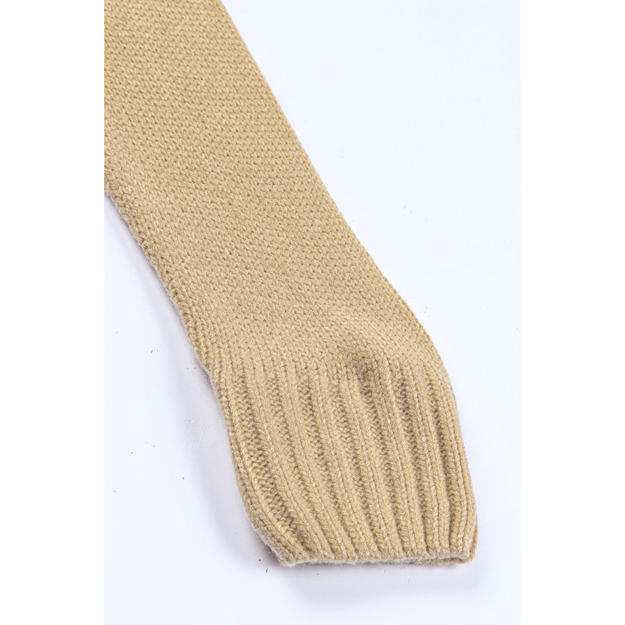 Cable-Knit Button Down V-Neck Cardigan Apparel and Accessories