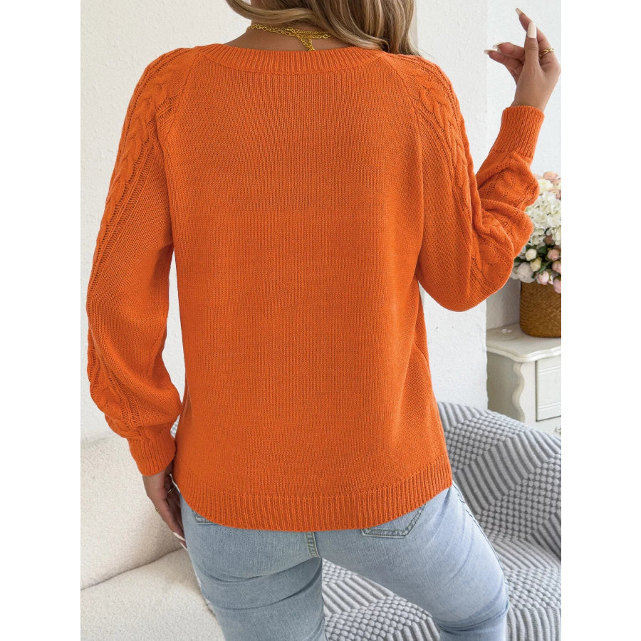 Cable Knit Button-Front Cardigan Apparel and Accessories
