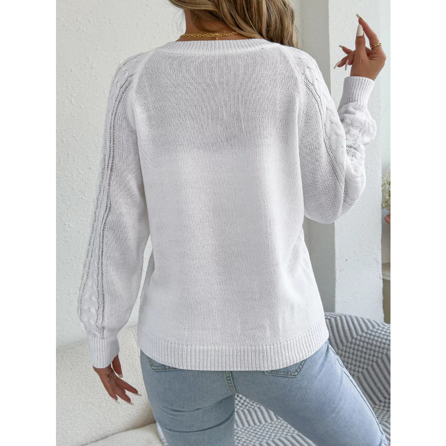 Cable Knit Button-Front Cardigan Apparel and Accessories