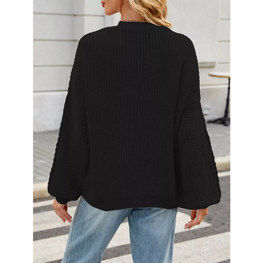 Cable Knit Button-Up Cardigan Apparel and Accessories